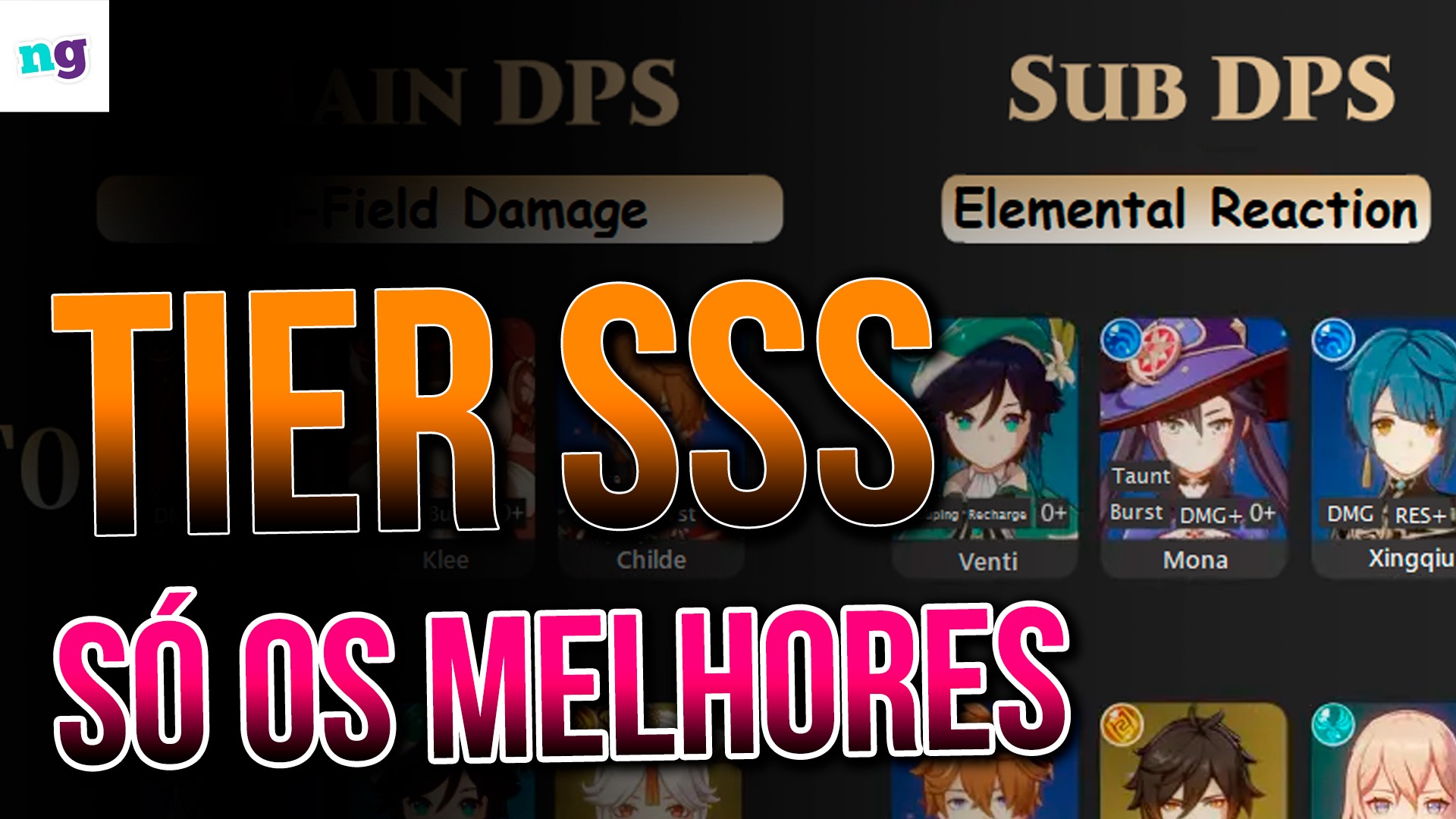 GENSHIN IMPACT PERSONAGENS MAIS FORTES E MAIS FRACOS TIER LIST 